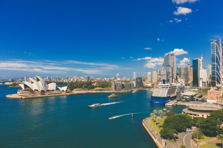 Cruise ship in Sydney Harbour, Australia