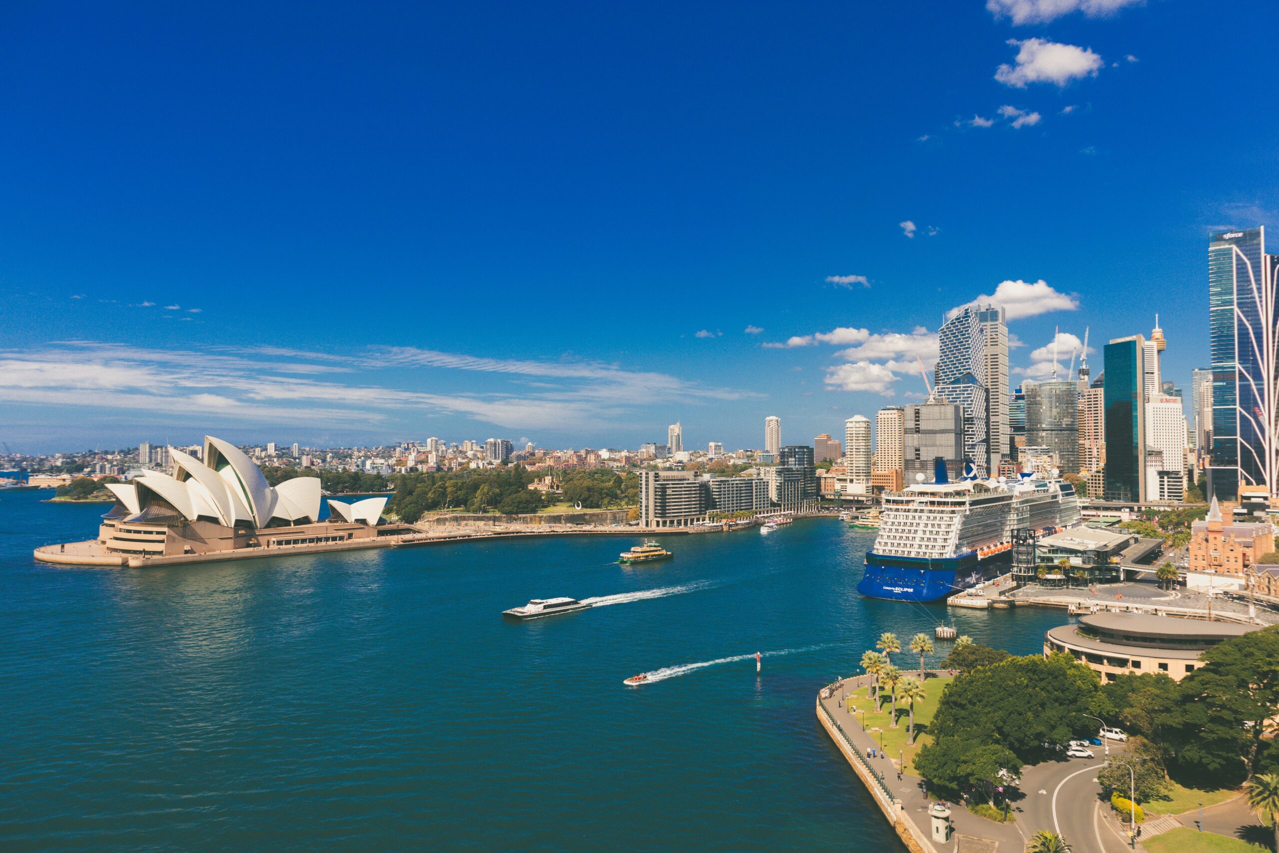 Cruise ship in Sydney Harbour, Australia